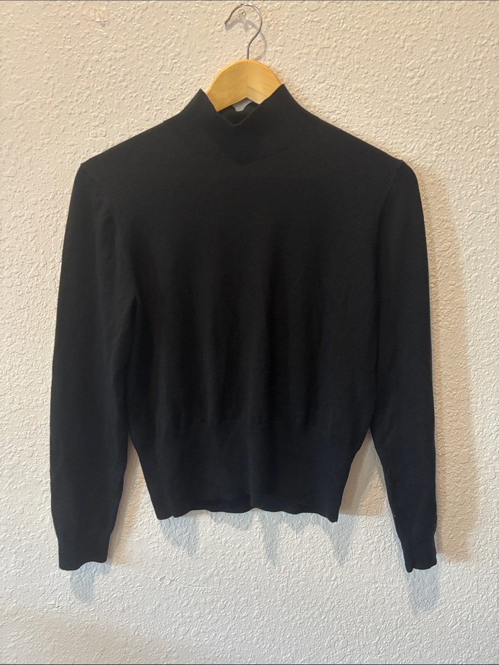 J. Crew Black Mock Neck Sweater